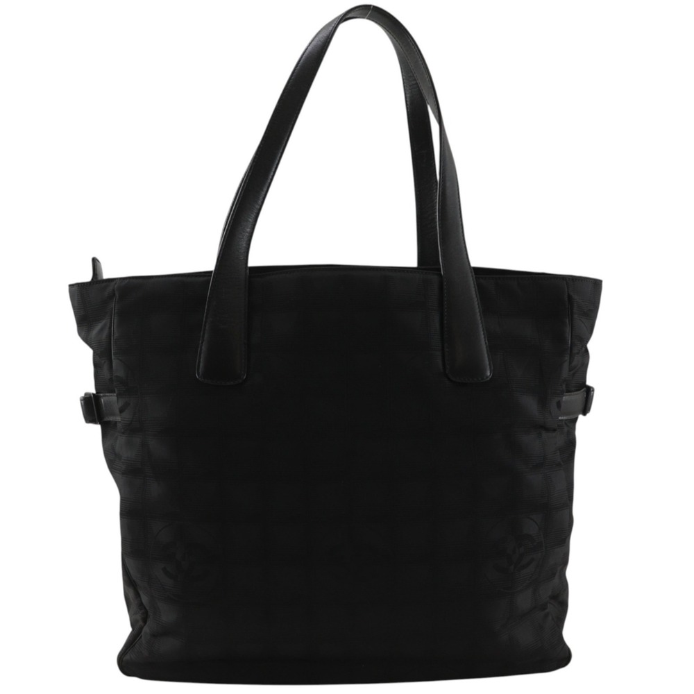 Chanel New Travel Line Tote GM Bag A15825 Nylon Canvas Black A4 Women's